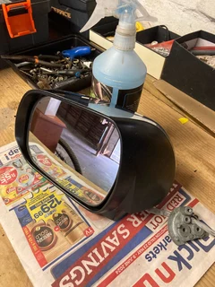 Hilux d4d passenger wing side mirror Crome