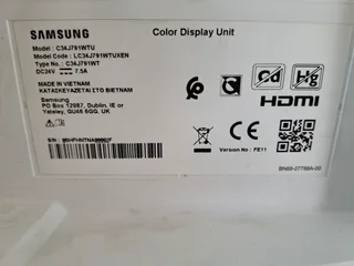 Samsung wide-view monitor 34 inch cj791 curved (damaged)