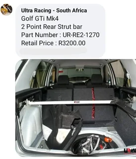 Ultra Racing Chassis Bracing Bars - VW Golf Mk4
