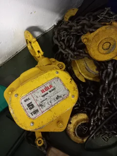 2 x 5 ton block and tackel