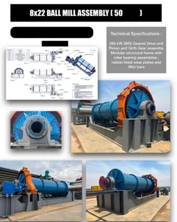 8 x 22 BALL MILL ASSEMBLY (50)