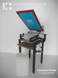Manual Container Printer 5 litre, 10 litre, 20 &amp; 25 litre Plastic Silk Screen Printing Equipment