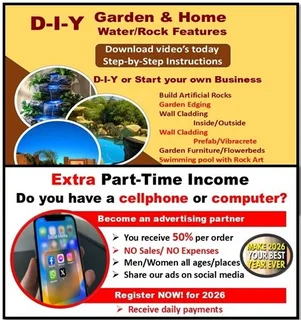 D-I-Y Garden and Home Rock Features. Stap-vir-Stap instruksies op video.