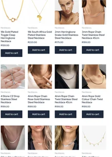 Beautiful Affordable Non Tarnish Waterproof Jewellery  for Men and Women