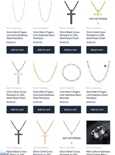 Beautiful Affordable Non Tarnish Waterproof Jewellery  for Men and Women