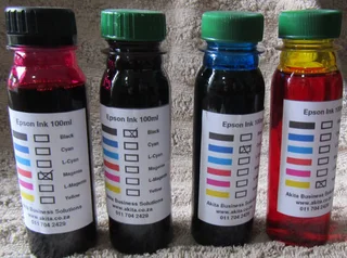 Printer Refill Ink for Epson or Canon  or HP or Brother Printers R75 for 100ml Bottles