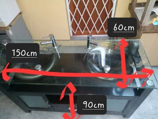 Double bowl basin/Vanity