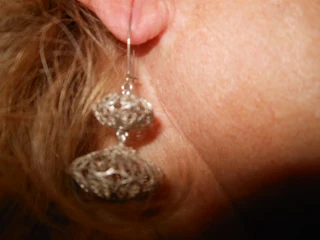 Hand Crafted Filigree Silver Earrings