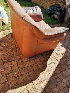 Single leather Couch