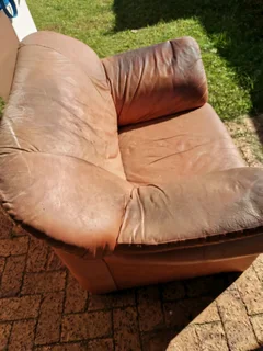 Single leather Couch