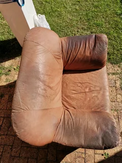 Single leather Couch