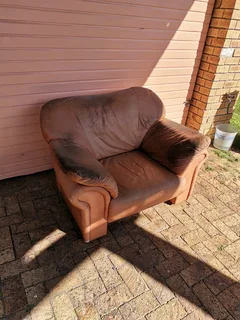 Single leather Couch