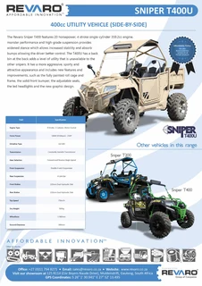 Sniper T400U finest workhorse side by side quad