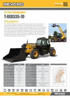 Revaro T-Rex 535-70 Telehandler on special