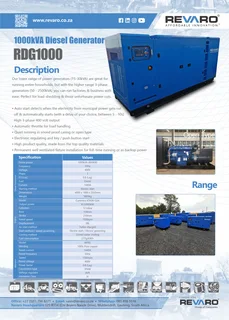 Generators by Revaro 30 -2500 kva