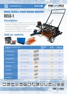 Egg layers by Revaro to produce blocks bricks and pavers