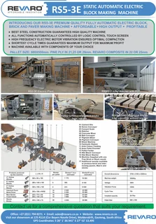 Brick and Block making machines static manual and semi automatic