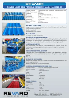 Roll forming machine for production of galvanised and colour roof corrugated and sheet and roof tile