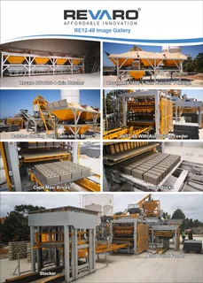 Brick Making machine Revaro RE12-48 This high output state of the art machine is affordable