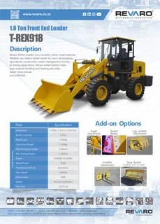 2024 Revaro T-Rex front end loaders