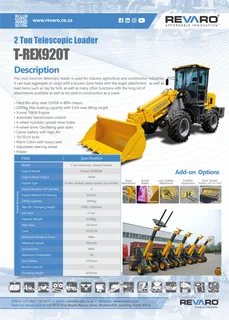 2024 Revaro T-Rex front end loaders