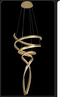 120W LED Gold Swan Pendant