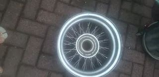 MGA 1958 RIM:- Original Parts Chrome, 15&#34;x4&#34; X 48 Spokes. ConditioM GOOD NIT USED