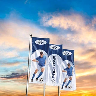 Fence wrap banners flags