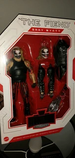 WWE ULTIMATE BRAY WYATT &#34;THE FIEND&#34; COLLECTORS FIGURE WITH FIEND CHAMPIONSHIP BELT