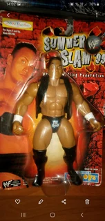 Wwf The Rock K&b Exclusive 1999 Summerslam Figure On Card