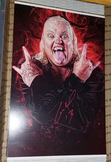 Wwe Wwf Gangrel 11x17 Inch Autographed Poster/photo