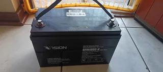 Vision Deep Cycle AGM Battery 6FM100Z-X (For Use With Inverters) (100Ah 12V)