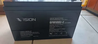 Vision Deep Cycle AGM Battery 6FM100Z-X (For Use With Inverters) (100Ah 12V)