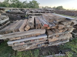 mine railway sleepers teak