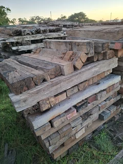 mine railway sleepers teak