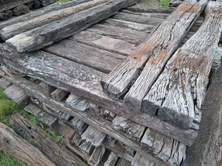 railway sleeper planks