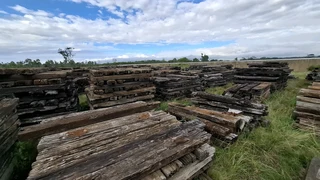 railway wooden sleepers clearance