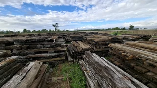railway wooden sleepers clearance