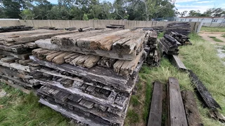 railway wooden sleepers clearance