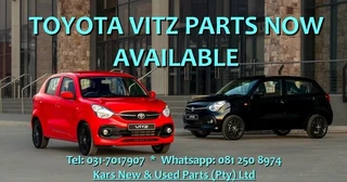 Toyota  Vitz  Parts  Now Available From R495