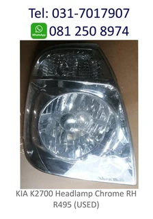 Kia K2700 Headlamp Chrome Rh - R495