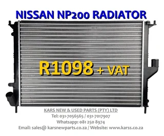 Radiator -Nissan NP200 -R1098 + VAT
