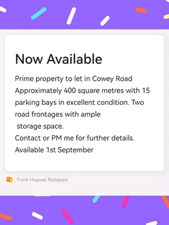 Prime Property To Let On Cowey Road