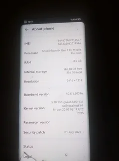 HUAWEI mate 50 pro...8Gb Ram 256Gb internal memory