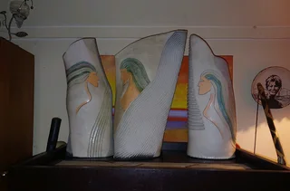 Art Vases - Raku Pottery with crazing