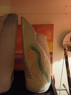 Art Vases - Raku Pottery with crazing