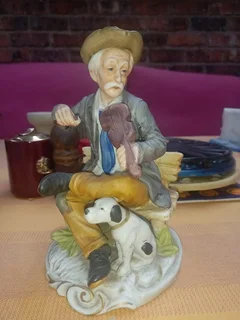 Rare Vintage Porcelain Figurine “Man Playing Violin”