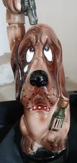 ‘The Last Shot’ Windup Basset Musical Hound Dog Carafe