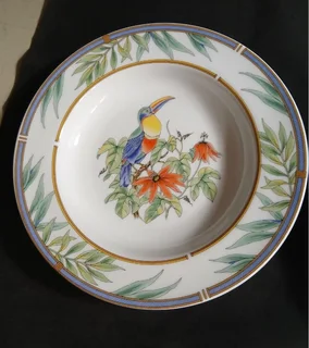 Japanese fine China. Paradise Collection of Toucans. Perfect condition
