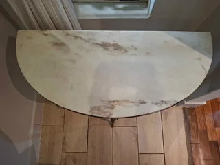 Marble Half Moon Table